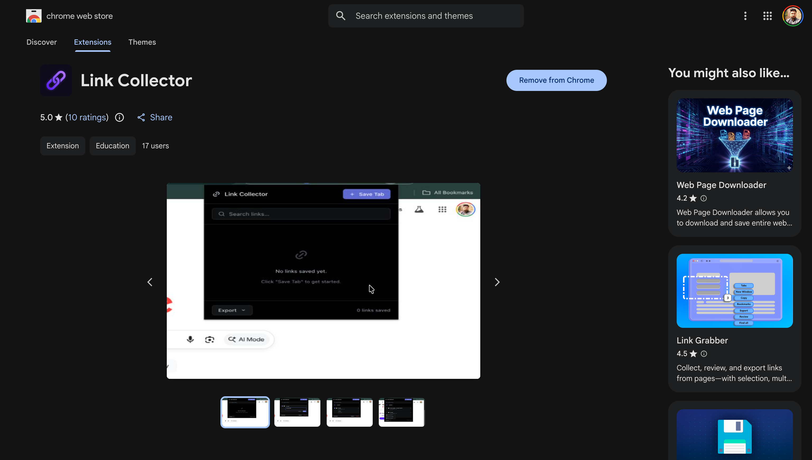 Link Collector screenshot 1